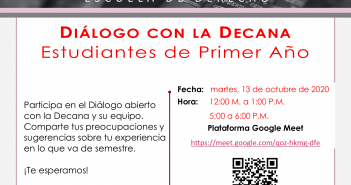 Diálogo con la Decana para Estudiantes de Primer Año