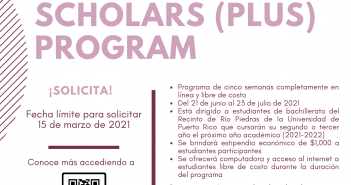 Prewlaw Undergraduate Scholars (PLUS) Program abre periodo de solicitud sesión verano 2021