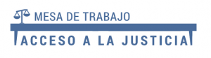 Logo Mesa de Trabajo, Acceso a la Justicia