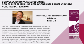 Conversatorio con Hon. David J. Barron