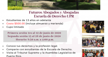 Taller de Verano 2020 Escuela de Derecho