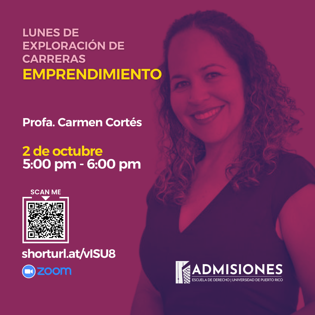 Lunes de Exploración de Carreras Emprendimiento con la Lcda. Carmen Cortés 