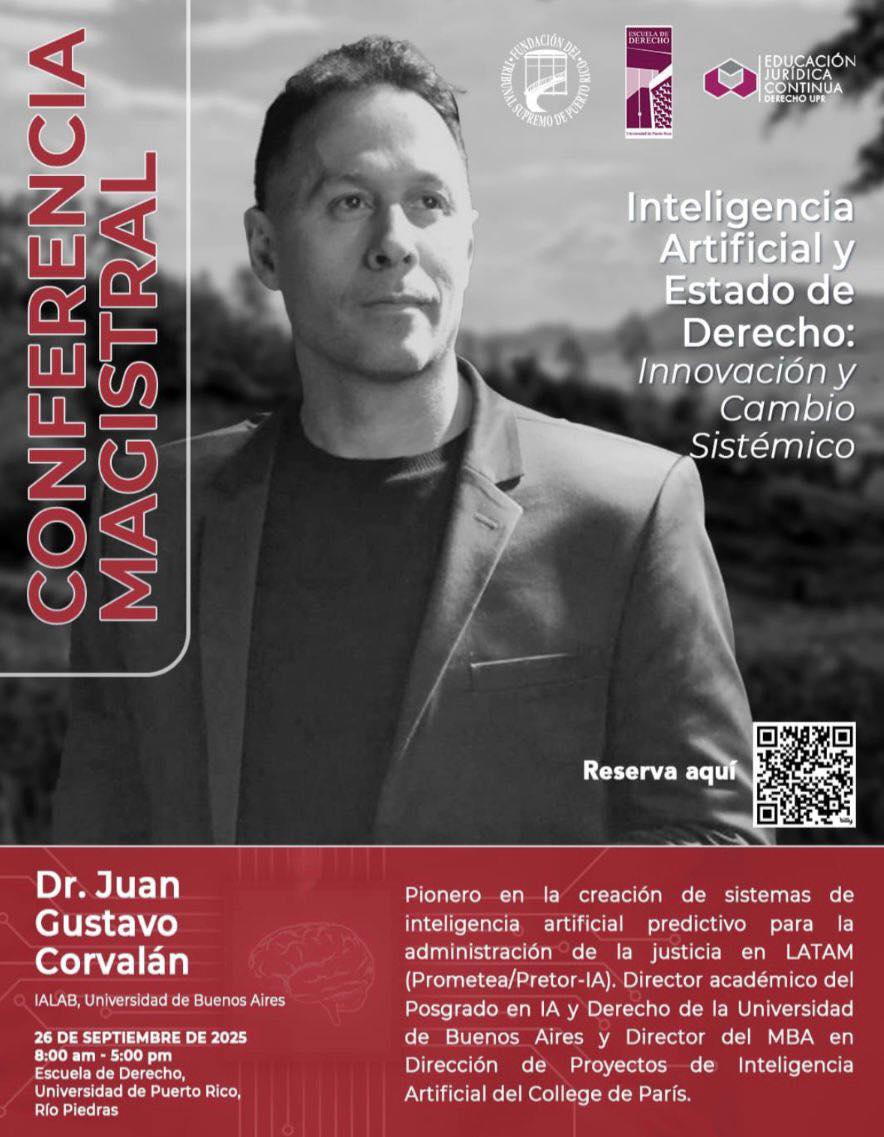 Conferencia Inteligencia Artificial y Estado de Derecho: Innovación y Cambio Sistémico